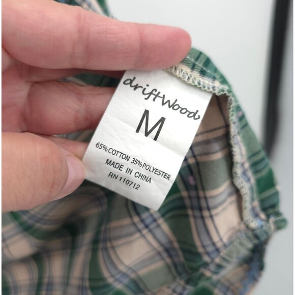 Driftwood "Lana" Pearl Snap Button Plaid Shirt Long Sleeve Embroidered Floral - Picture 14 of 16